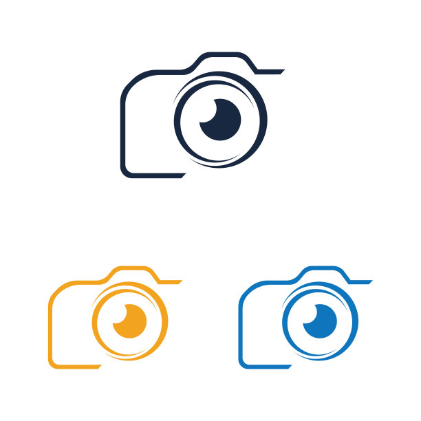 相机摄影标志图标设计模板图片下载
