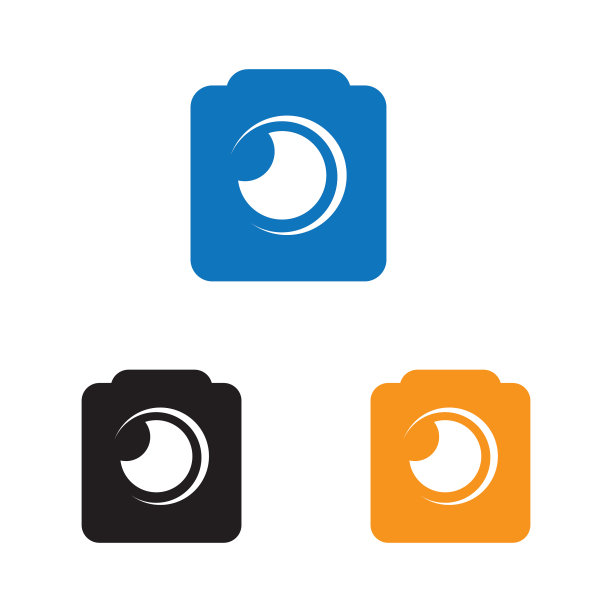 相机摄影标志图标设计模板图片下载