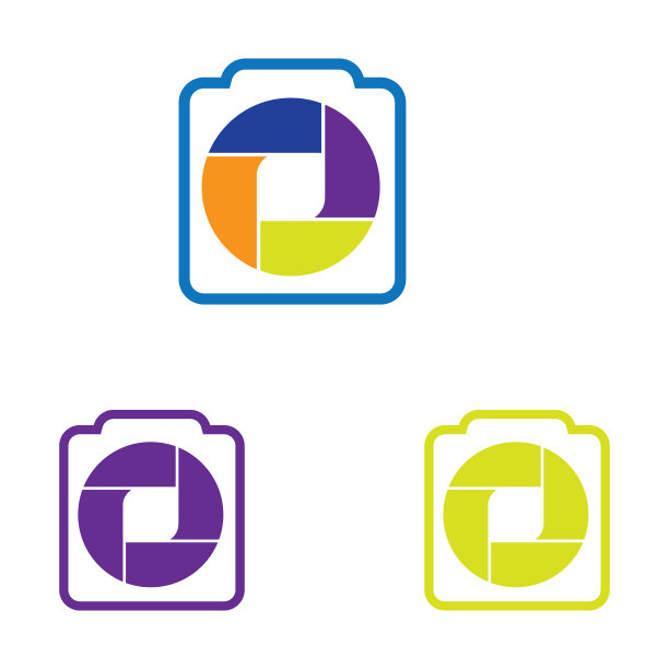 相机摄影标志图标设计模板图片下载