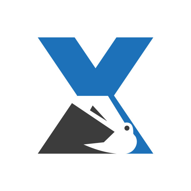 字母x与建筑标志相结合图片下载