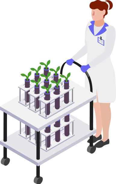 实验室工作人员植物组成图片下载