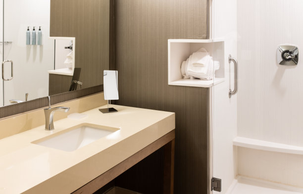 豪华酒店浴室细节图片下载