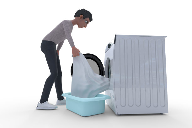 年轻人在洗衣服图片下载