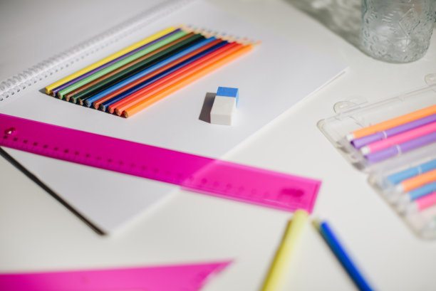 学校供应静物库存照片图片下载