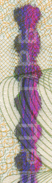 纸币上的古典风格图案设计图片下载