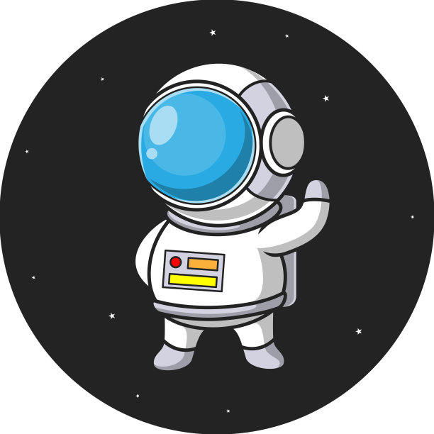 外太空的宇航员卡通图片下载