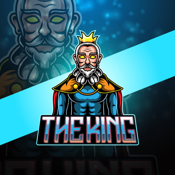 王者电竞吉祥物logo设计图片下载