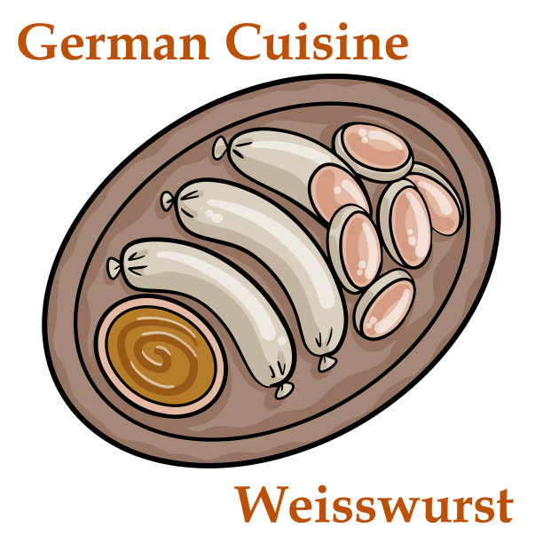 威斯威斯特白香肠，用碎牛肉和猪肉做成图片下载