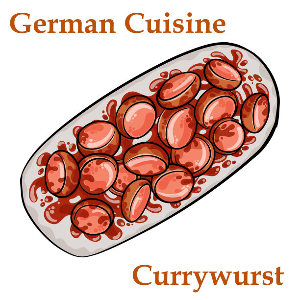 传统德国咖喱香肠配图片下载