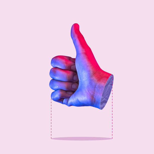 批准的姿态。拼贴艺术。图片下载