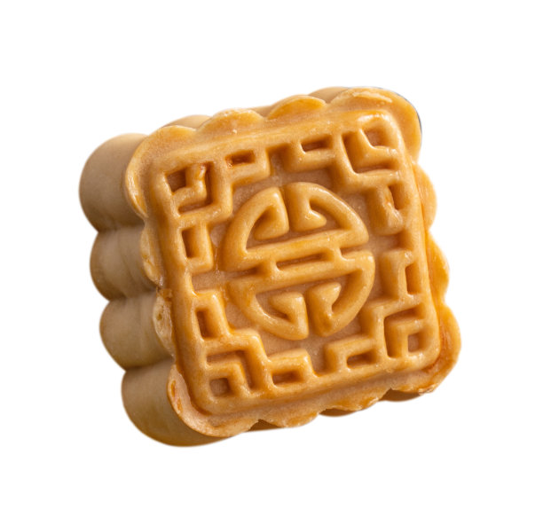 美味的月饼为中秋美食月饼孤立白表背景图片下载