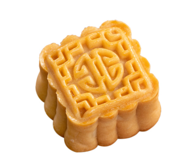 美味的月饼为中秋美食月饼孤立白表背景图片下载