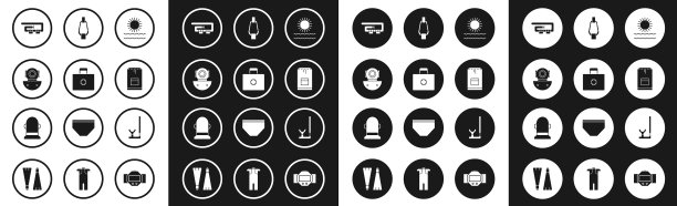 日落和波浪急救箱潜水图片下载