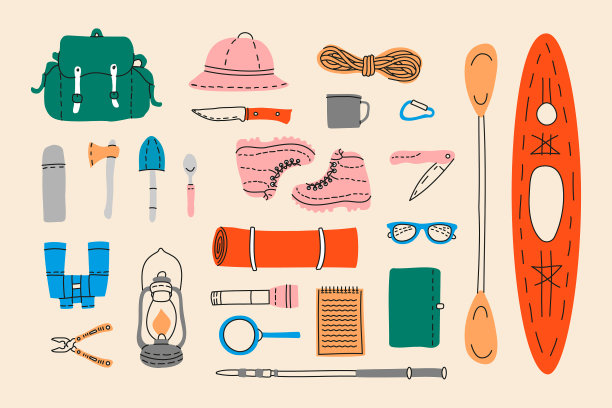 登山装备配件套双筒望远镜图片下载