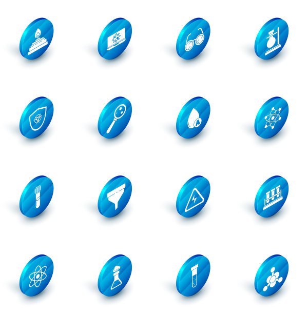 在实验室眼镜上放置细菌测试图片下载