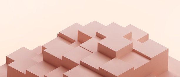 经营理念。几何形状和技术的数字网络和连接上的橙子。复制空间，保护，发展，未来主义，旗帜，网站-3d渲染图片下载