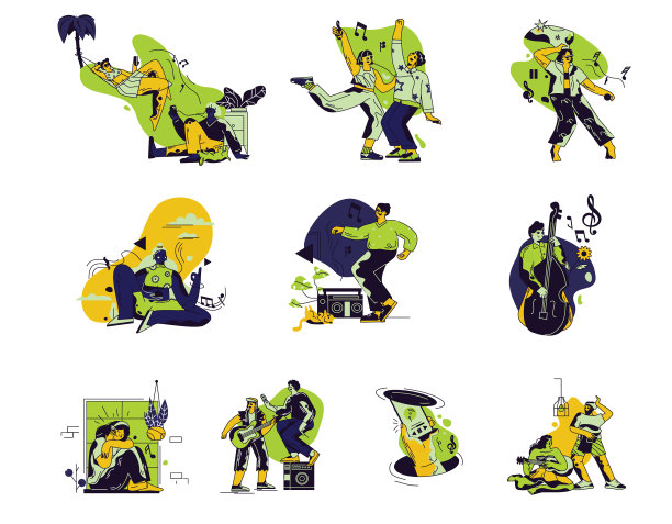 一群人喜欢音乐图片下载