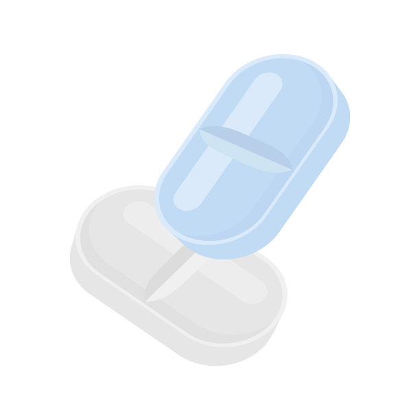 药片和药物组成矢量彩色现实图标图片下载