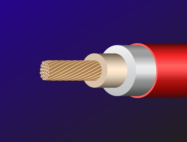 蓝色背景上的电线。图片下载