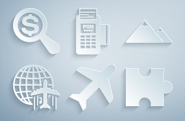 用飞行的飞机设置飞机山地球仪图片下载