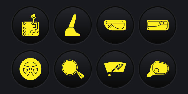 设置车轮、门把手、后视镜挡风玻璃图片下载