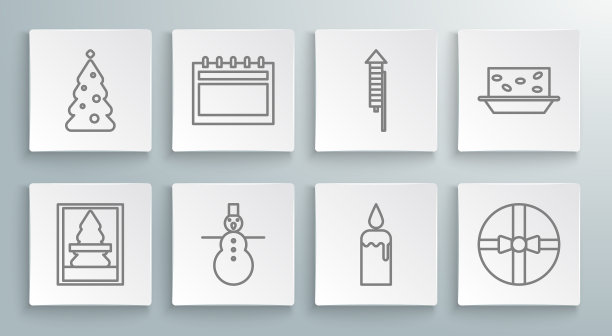 定线圣诞明信片日历雪人图片下载