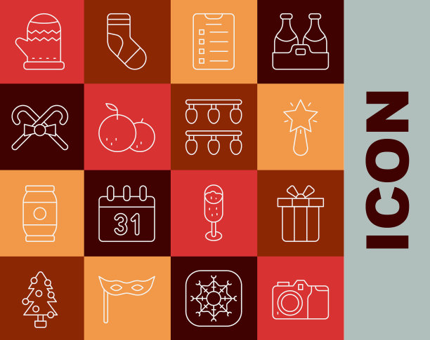 集行照相相机圣诞明星礼盒图片下载