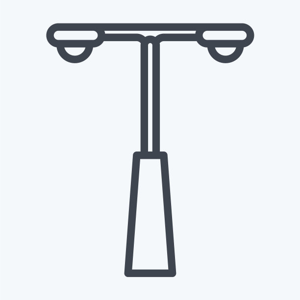 适合作为城市公园标志的标志性路灯图片下载