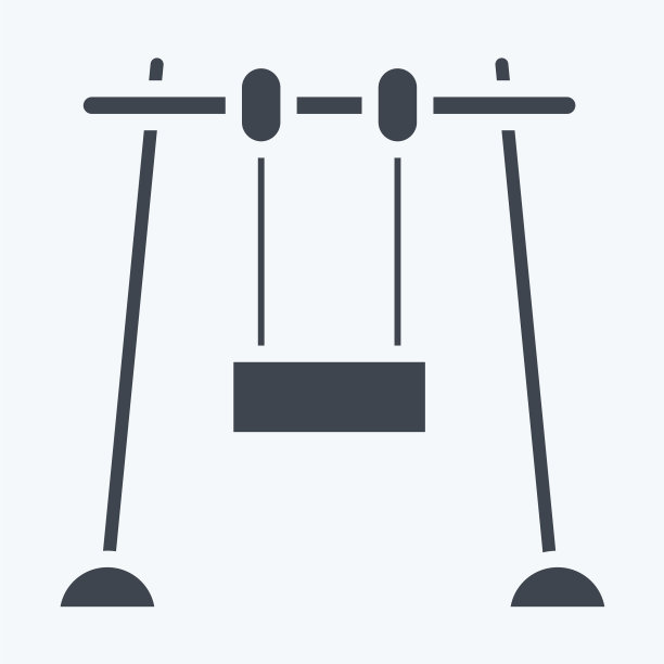 图标秋千适合城市公园标志字形图片下载