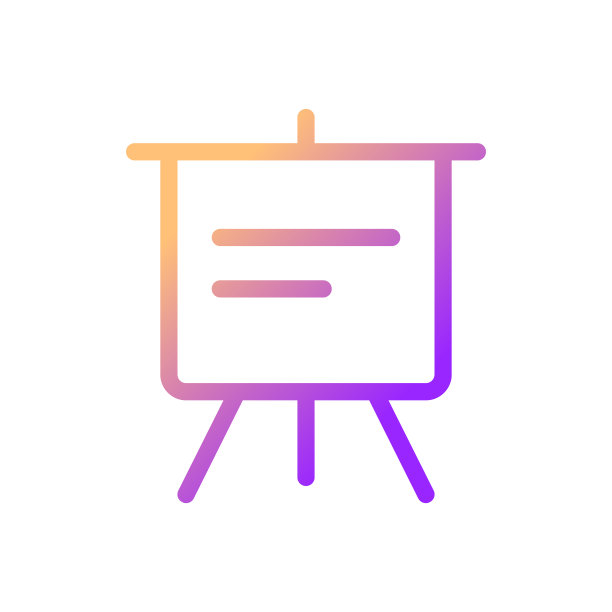 便携式演示板像素完美梯度线性ui图标图片下载