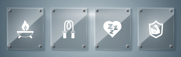 集健美肌肉瞌睡跳绳和图片下载