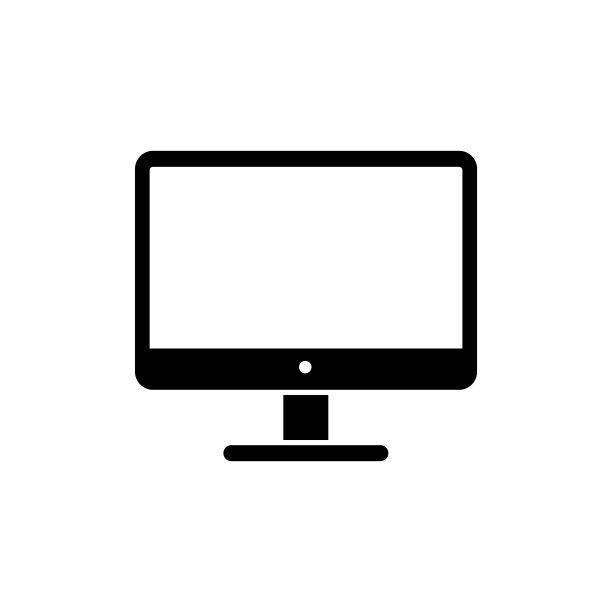 监控带有轮廓样式的图标符号。矢量图图片下载