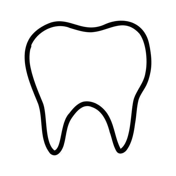 手绘涂鸦牙齿图标。向量插图的牙齿小册子，横幅，牙科诊所，标志，贴纸图片下载