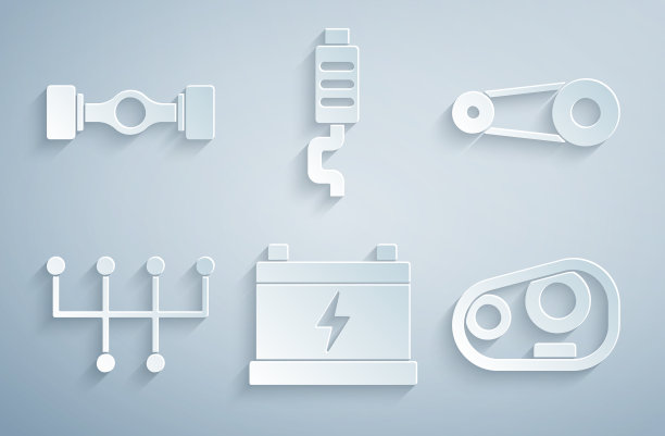 设置汽车电池同步带组件换挡图片下载