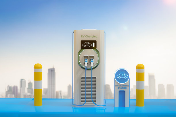 电动汽车充电站或电动车充电站图片下载