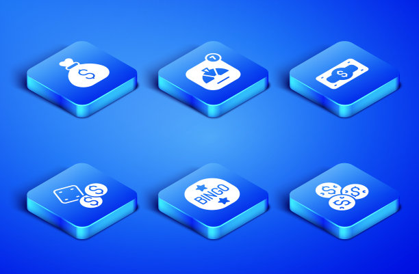 设置赌场筹码与美元钱袋宾果图片下载