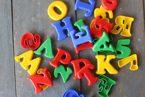 彩色手写Abc字母图片下载