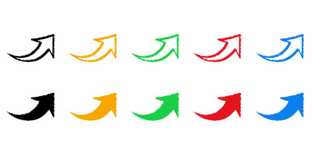 箭头图标上的笔刷纹理图片下载