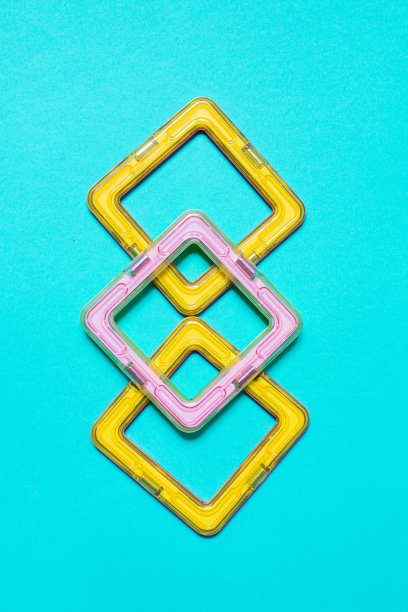 构造儿童塑料黄色彩色粉彩蓝色图片下载