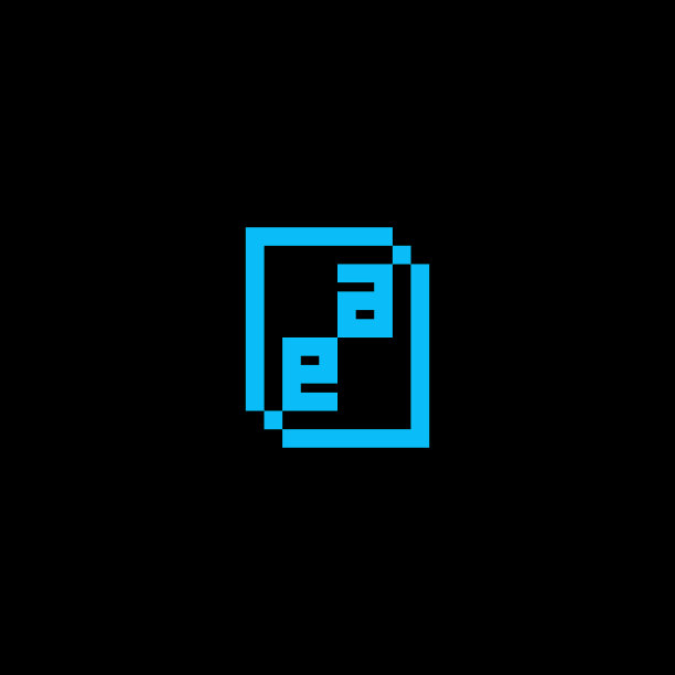 Ea techno和几何初始标志字母图片下载