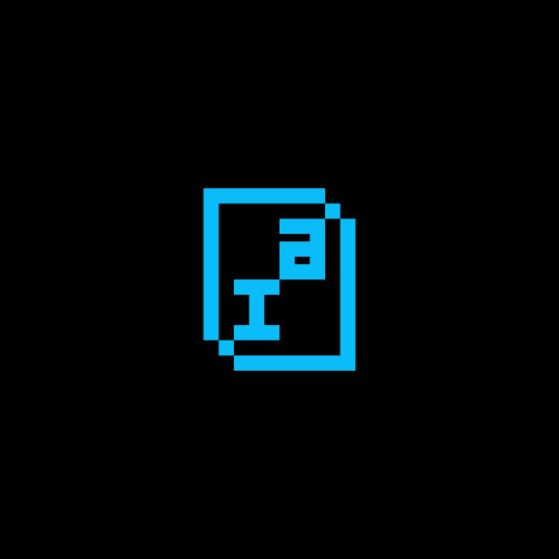 一个技术和几何初始标志字母图片下载