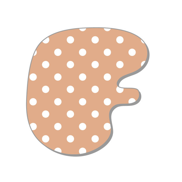 圆点的信。柔和波西米亚波点字体。手绘信件设计的剪贴簿，相册，工艺品和回学校项目。图片下载