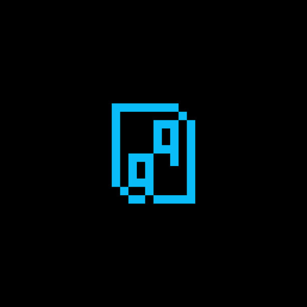 Qq科技和几何标志字母的首字母图片下载