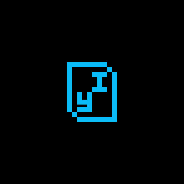 易科技和几何标志字母的首字母图片下载