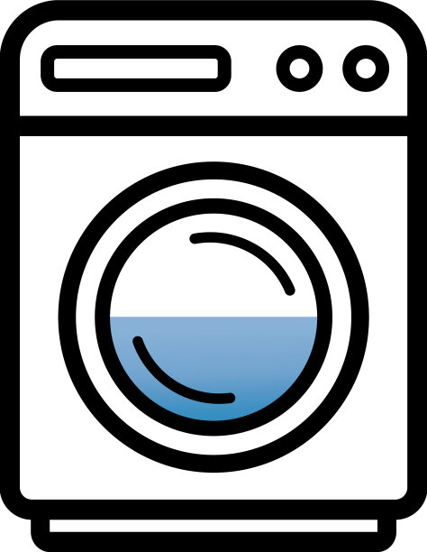洗衣机或洗衣店图标图片下载