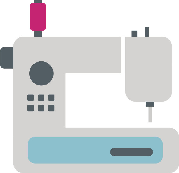 电动缝纫机半平色物体图片下载