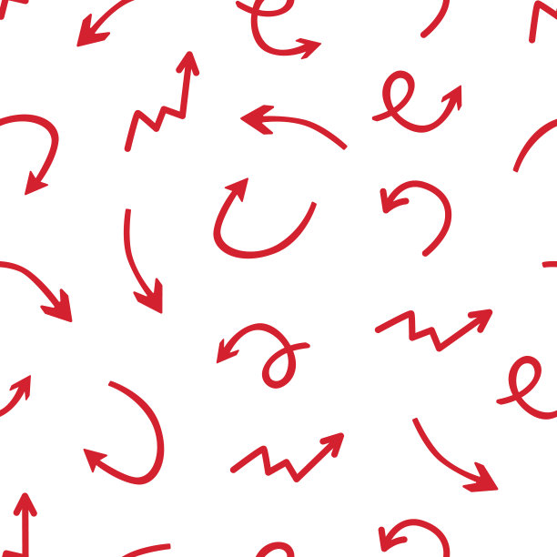 手绘箭头无缝图案创意图片下载
