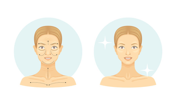 女性面部整形手术前后图片下载