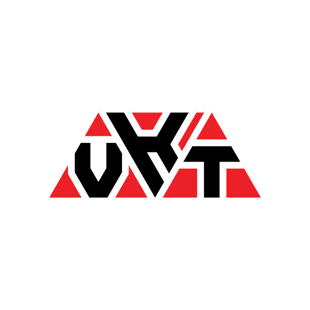 VKT三角字母logo设计用三角形图片下载