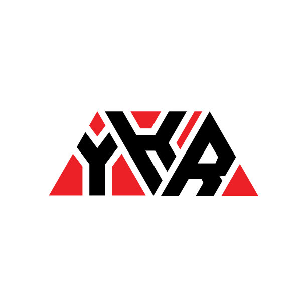 Ykr用三角形字母设计logo图片下载